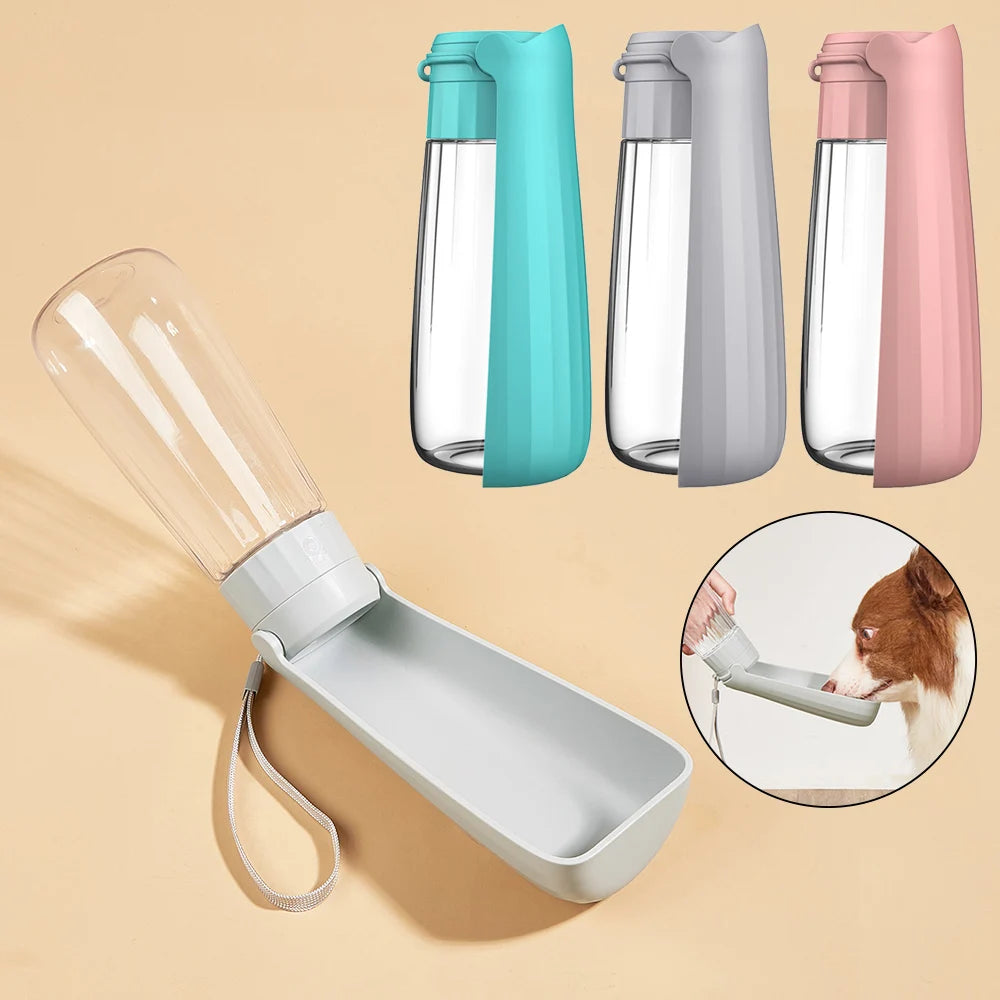 Portable Dog Water Bottle With Food Container