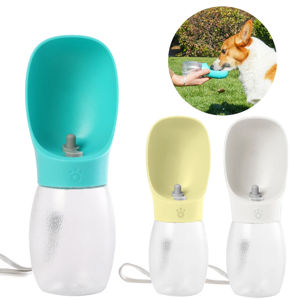 Portable Dog Water Bottle With Food Container