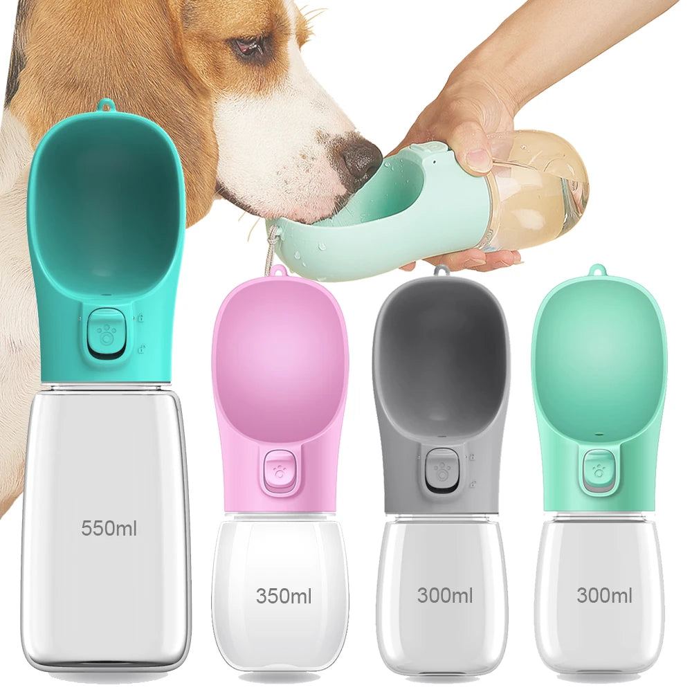Portable Dog Water Bottle With Food Container
