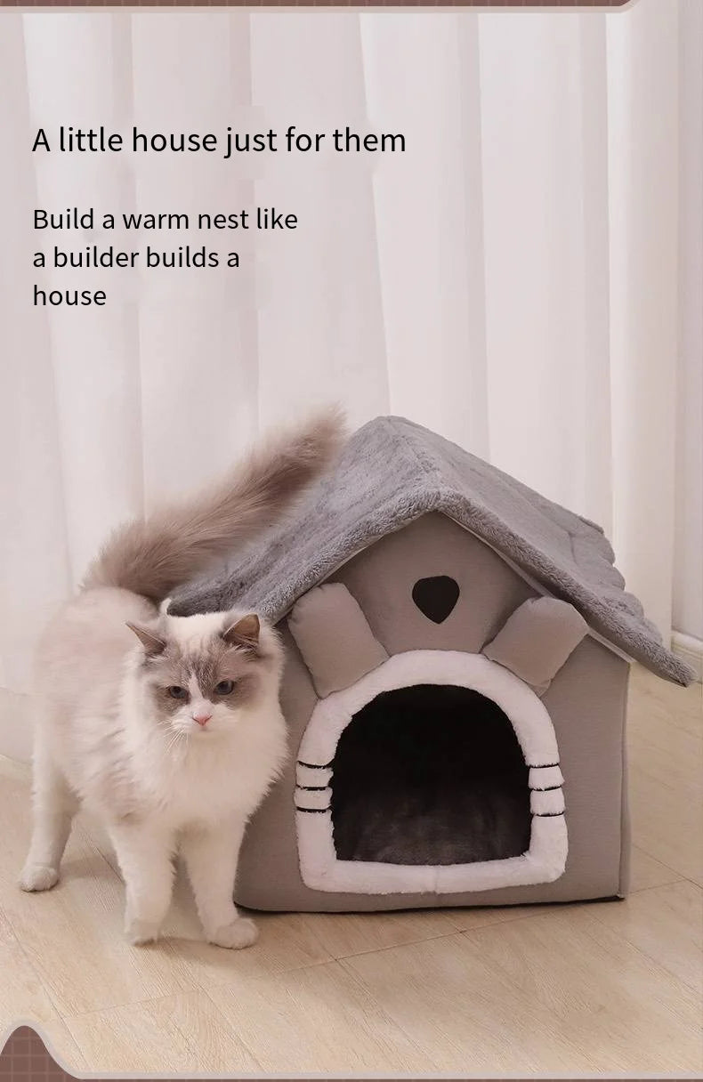 All Seasons Warm Washable Cat Dog House Indoor